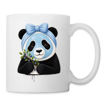 Panda Beauty Spa aux myrtilles - Mug blanc - blanc - Droite