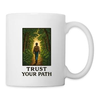 Vertraue deinem Weg im Wald - Tasse - Weiß - Rechts