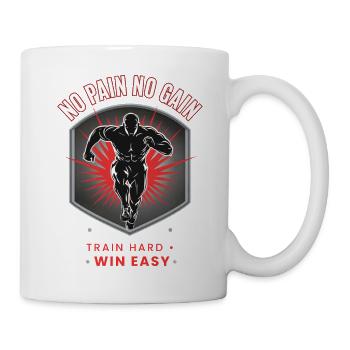 No Pain No Gain T-shirt Sport Musculation - Mug blanc - blanc - Droite