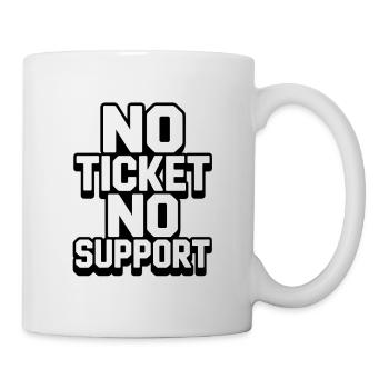 PAS DE TICKET PAS DE SUPPORT WHITE Admin informatique - Mug blanc - blanc - Droite