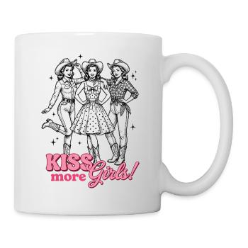 Mois de la fierté LGBTQ - Embrasser plus de filles - Mug blanc - blanc - Droite