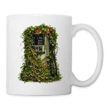 Efeu-Eingeschlossene Pumpe - Tasse - Weiß - Rechts