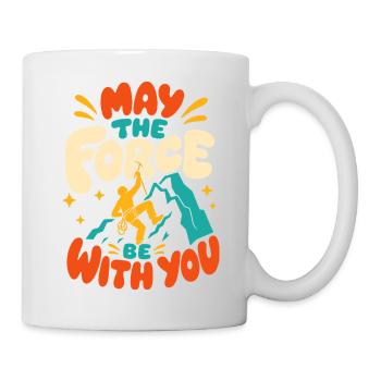 Motif de puissance de l’escalade - Mug blanc - blanc - Droite