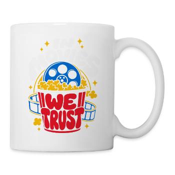 In Movies We Trust Cinema Popcorn - Mug - white - Right
