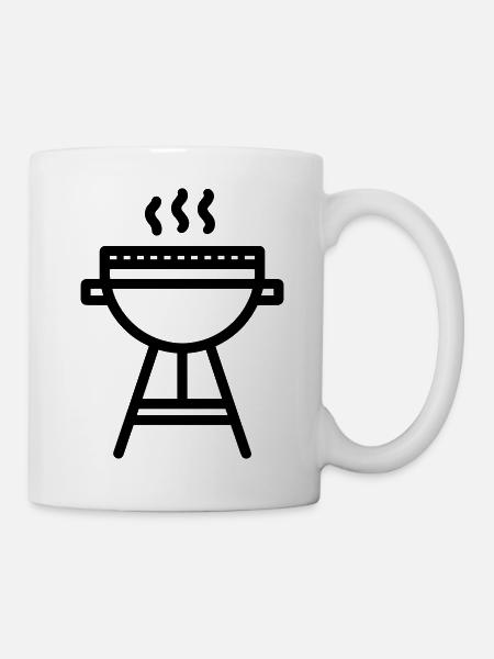 Grillen - Tasse - Weiß