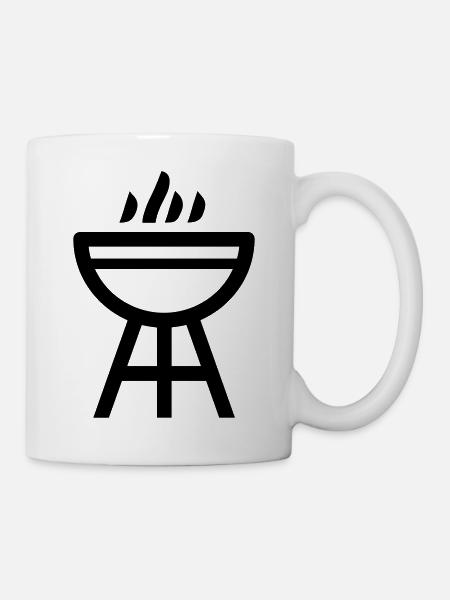 Grillen - Tasse - Weiß