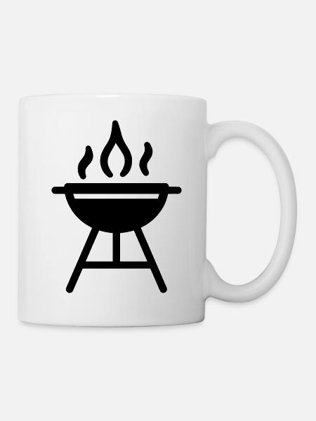 Grillen - Tasse - Weiß