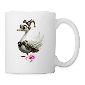 Canard Steampunk Floral - Mug blanc - blanc - Droite