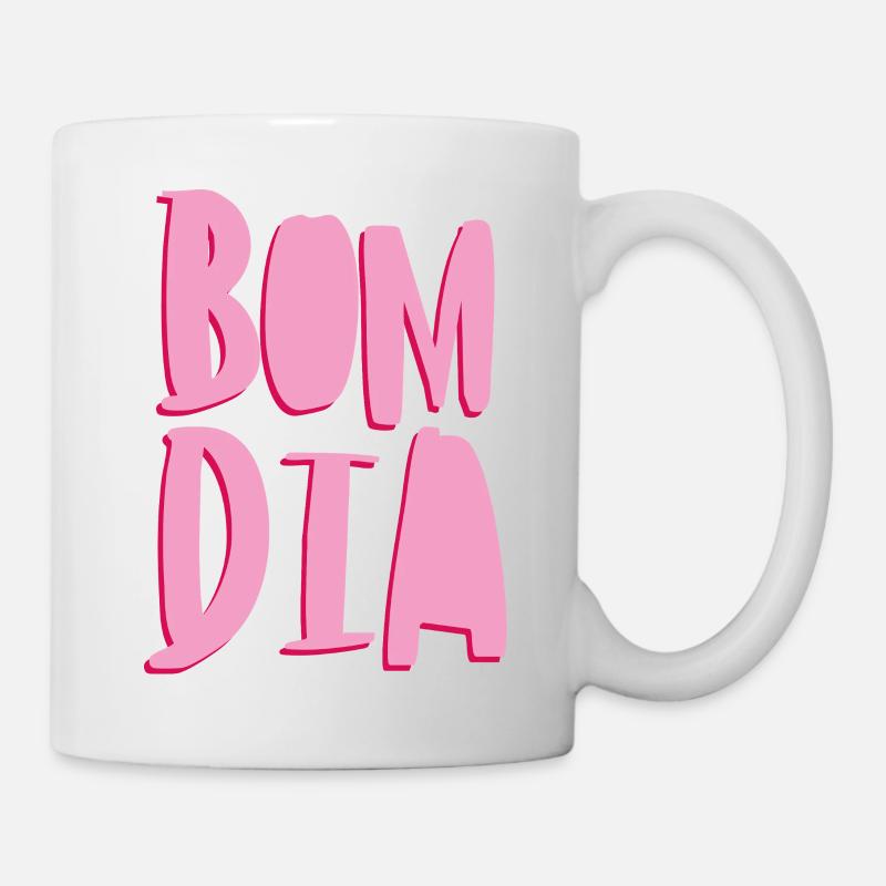 bom dia - Tasse - Weiß