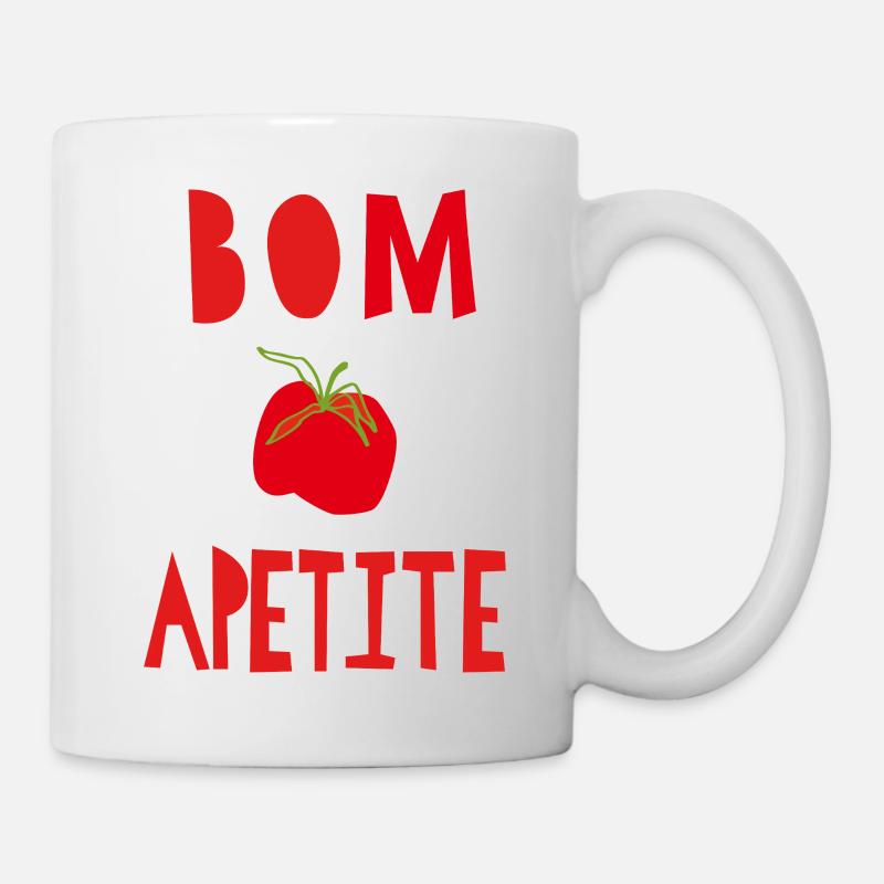 bom apetite - Tasse - Weiß