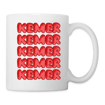 Kemer Bubble Repeat Muster - Tasse - Weiß - Rechts