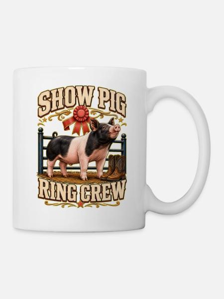 SHOW PIG RING CREW - Tasse - Weiß