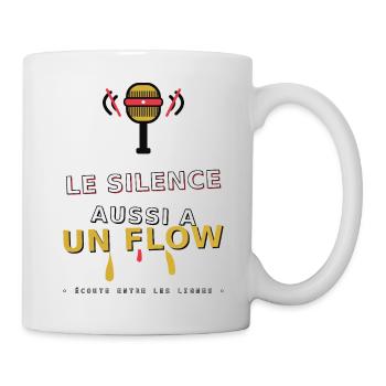 Le Silence a un Flow - Mug blanc - blanc - Droite