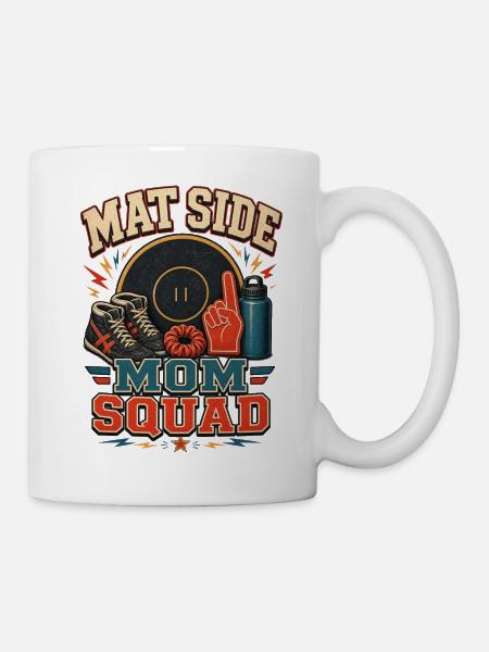 MAT SIDE MOM SQUAD - Tasse - Weiß