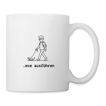 Exe Ausführen - Tasse - Weiß - Rechts