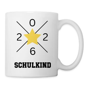 Schulkind 2026 - Tasse - Weiß - Rechts