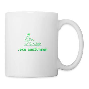 Exe ausführen Informatic Programming Geschenk - Tasse - Weiß - Rechts