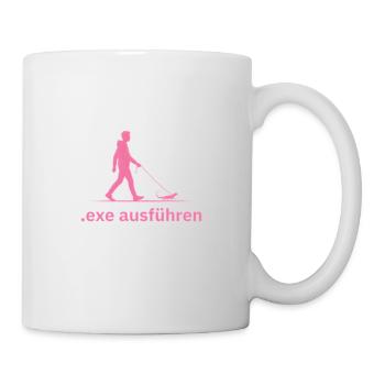 Exe Ausführen pink - Tasse - Weiß - Rechts