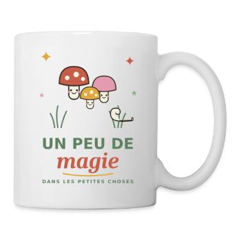 Magie des champignons - Mug blanc - blanc - Droite