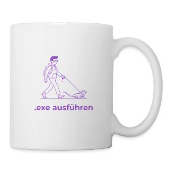 Admin Exe Ausführen lila - Tasse - Weiß - Rechts