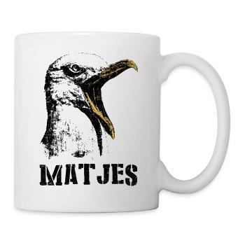 Vacances côtières de mouettes de Matjes - Mug blanc - blanc - Droite