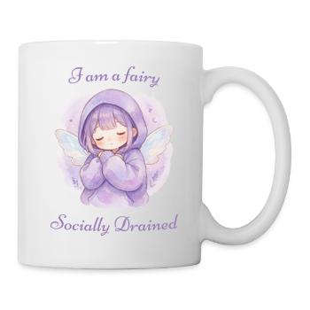 Introverted Pastel Tired Fairy - Mug - white - Right
