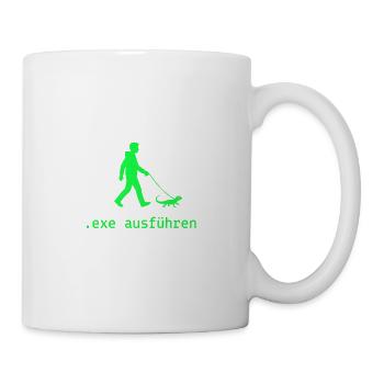 Exe Ausführen - Tasse - Weiß - Rechts