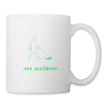 exe ausführen - Tasse - Weiß - Rechts