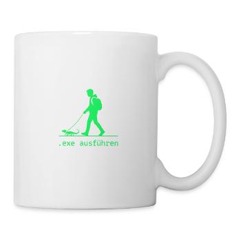 Exe Echse ausführen Admin Sysadmin Geschenk - Tasse - Weiß - Rechts