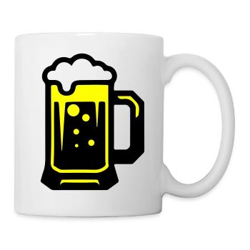 Beer beer glass icon - Mug - white - Right