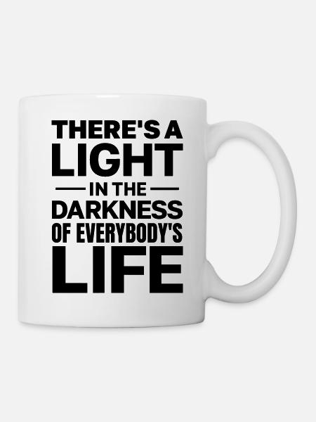 There's a Light in the Darkness - Kop/krus - hvid