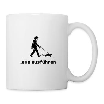 exe ausführen Sys ADMIN Systemadministrator Nerd - Tasse - Weiß - Rechts