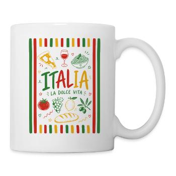 Italia - La dolce vita - Tasse - Weiß - Rechts