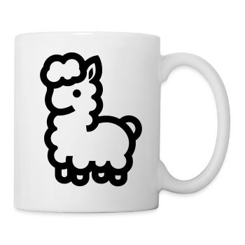 Alpaka - Tasse - Weiß - Rechts