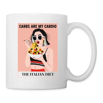 Pasta Is My Cardio – Italian Diet - Mug - white - Right