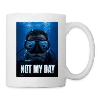 Diver Shark - Mug blanc - blanc - Droite