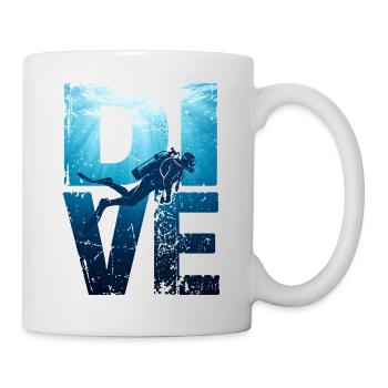 Deep DIVE Grunge - Mug - white - Right