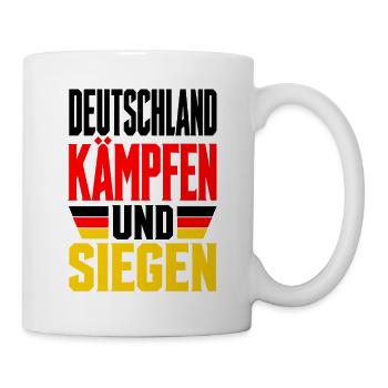 Deutschland Fan - Tasse - Weiß - Rechts