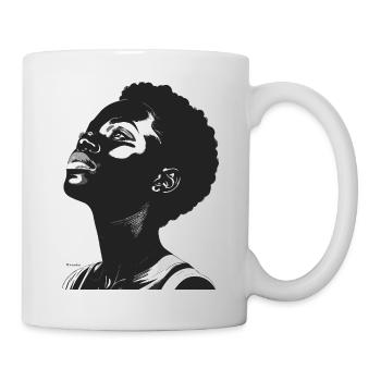 Ascent View Portrait – Black & White - Mug - white - Right