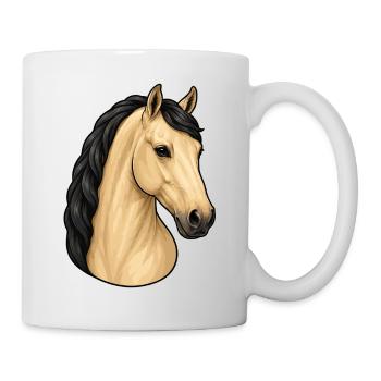 Isabella Lusitano Horse Portrait - Mug - white - Right