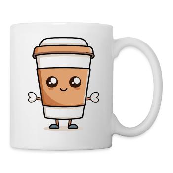 Charme de tasse à café Kawaii - Mug blanc - blanc - Droite