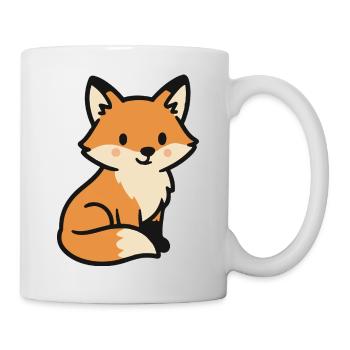 Niedlicher Fuchs - Tasse - Weiß - Rechts
