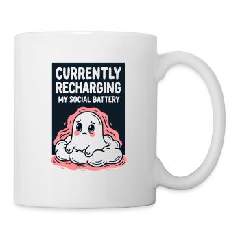 Charge level: My social battery - Mug - white - Right