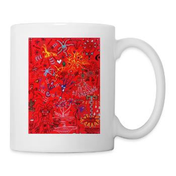 Action du rêve rouge - Mug blanc - blanc - Droite