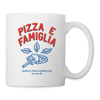 Pizza Famiglia - Tasse - Weiß - Rechts