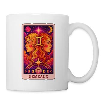 Tarot Gémeaux - Mug blanc - blanc - Droite