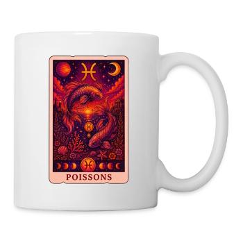 Tarot Poissons - Mug blanc - blanc - Droite