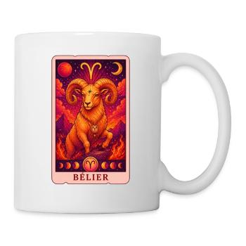 Tarot Bélier - Mug blanc - blanc - Droite