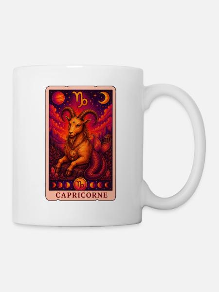 Tarot Capricorne - Mug blanc - blanc