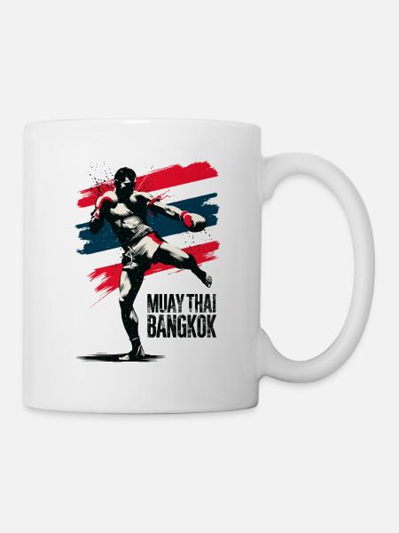 Muay Thai Bangkok - Mug blanc - blanc